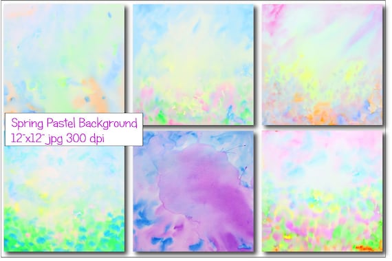 Watercolor Abstract Spring background  instant download for scrapbook, wall art, photoshop background