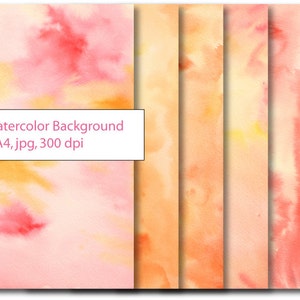 Yellow Orange watercolor textured background instant download for graphic banner design photoshop effects