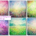 Watercolor Abstract Spring Mythical Landscape Background Instant ...