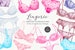 Watercolor lingerie clipart, fashion laced bras, panties and garter belts for instant download 