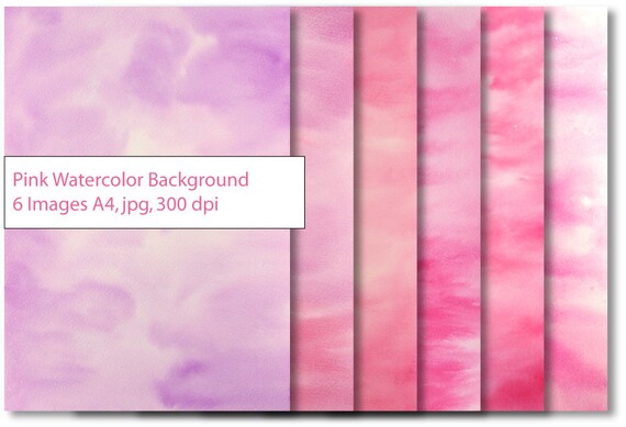 Pink watercolor textured background instant download for graphic banner design photoshop effects