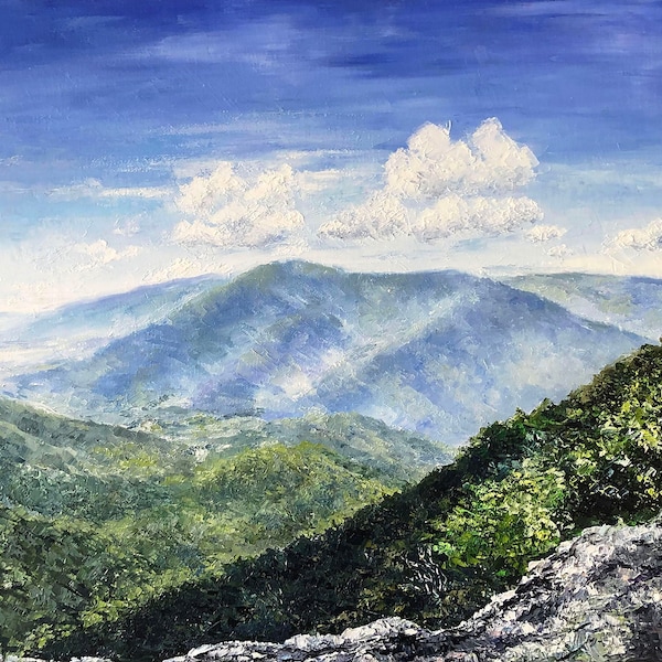 Appalachian Trail Oil Painting Etsy
