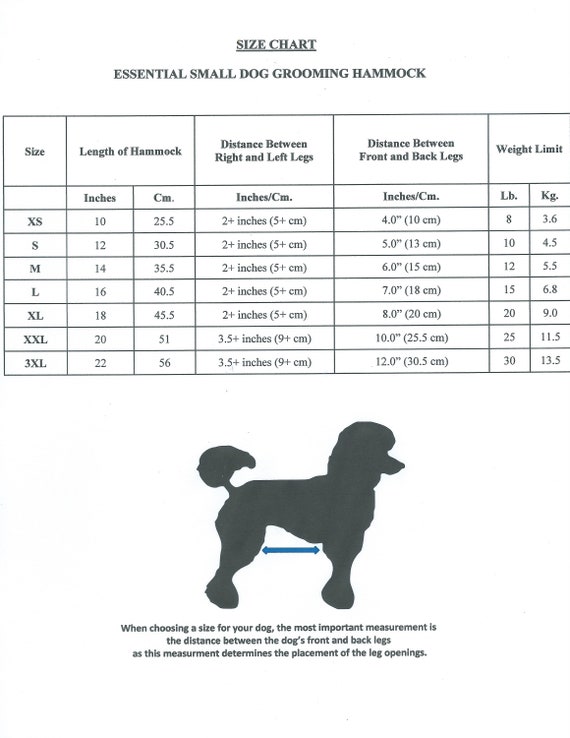 grooming hammock sling
