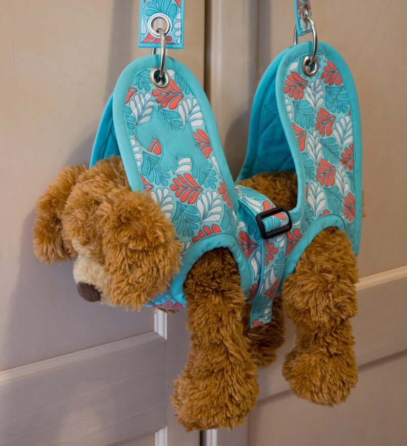 Grooming Hammock Sling Carrier small Dog Breeds Aqua Etsy