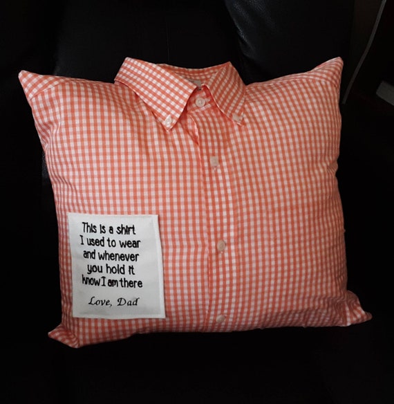 remembrance shirt pillow