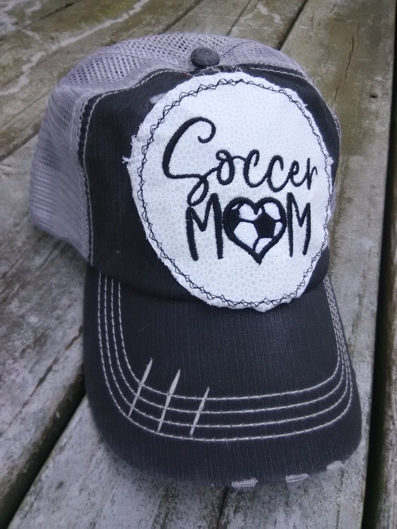 Soccer mom hat distressed trucker hat for women cool mom Etsy