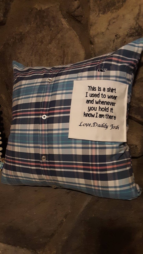 Memorial grief pillow Memory pillow Memorial grief pillow Memory pillow