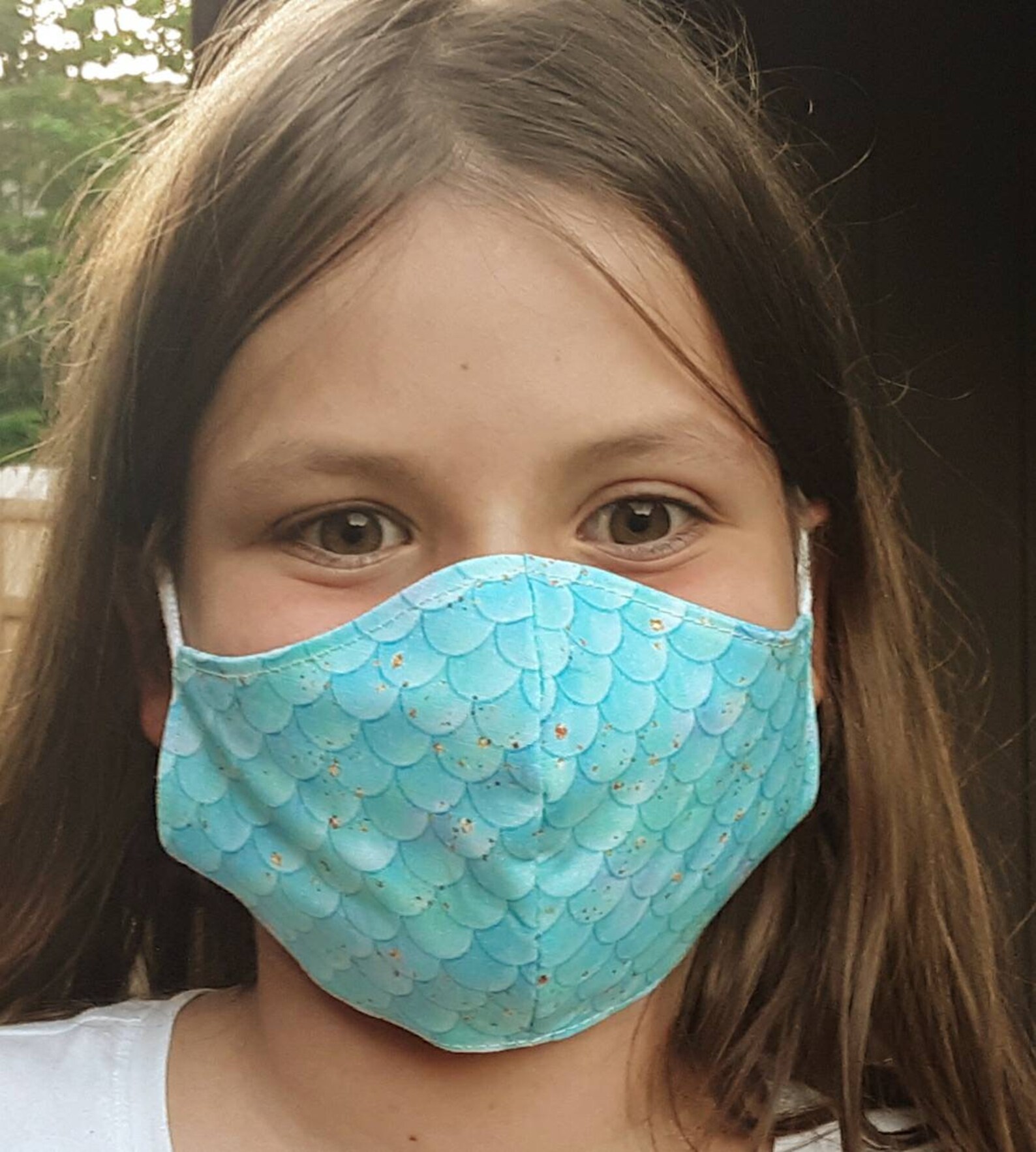 Mermaid Face Mask Kids Face Mask Fabric Face Mask Kids | Etsy