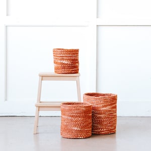 African Storage Plant Basket // Kenya Kiondo Basket // Woven Sisal Planter // Constellation