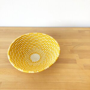 African Basket Rilima // Rwanda Basket // Woven Basket // Sisal & Sweetgrass // Sunshine, White image 3