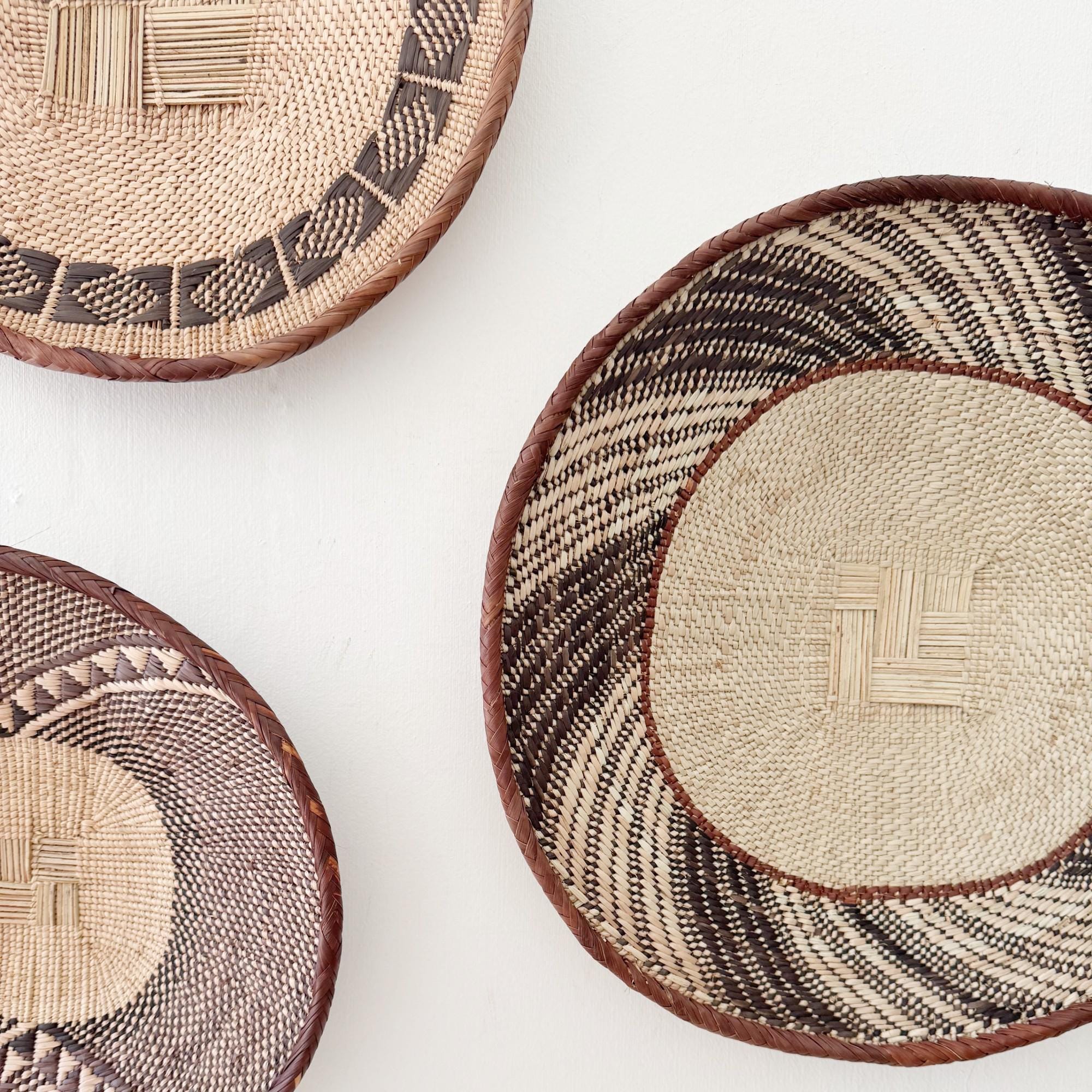 Zimbabwe Binga Designer, Wall Basket L Handcrafts Zimbabwe P/L