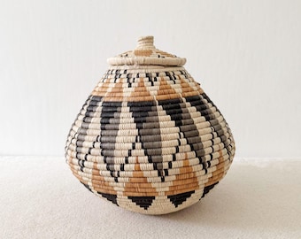 アフリカンベンダバスケット 天然ヤシの編み込み 南アフリカ産 - Etsy 日本