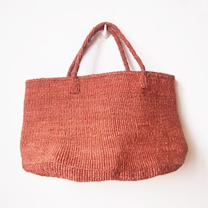 African Sisal Tote // Kenya Kiondo Basket // Woven Weekender Bag // Canyon