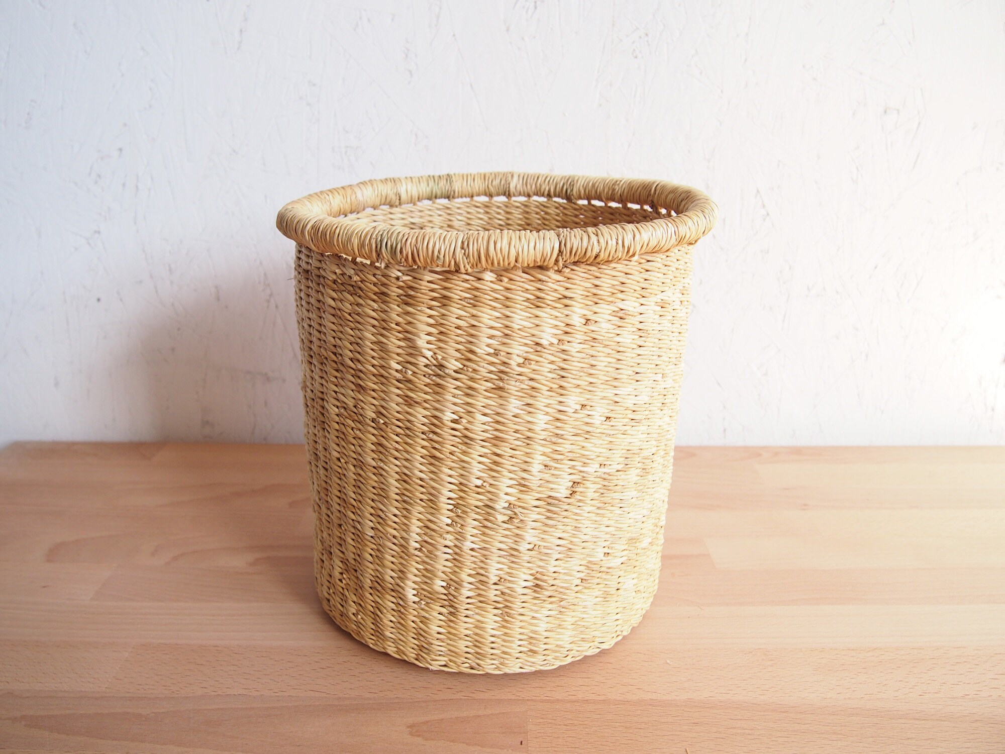 Ghana Decorative Waste Basket Cape Coast Bolga Basket Etsy