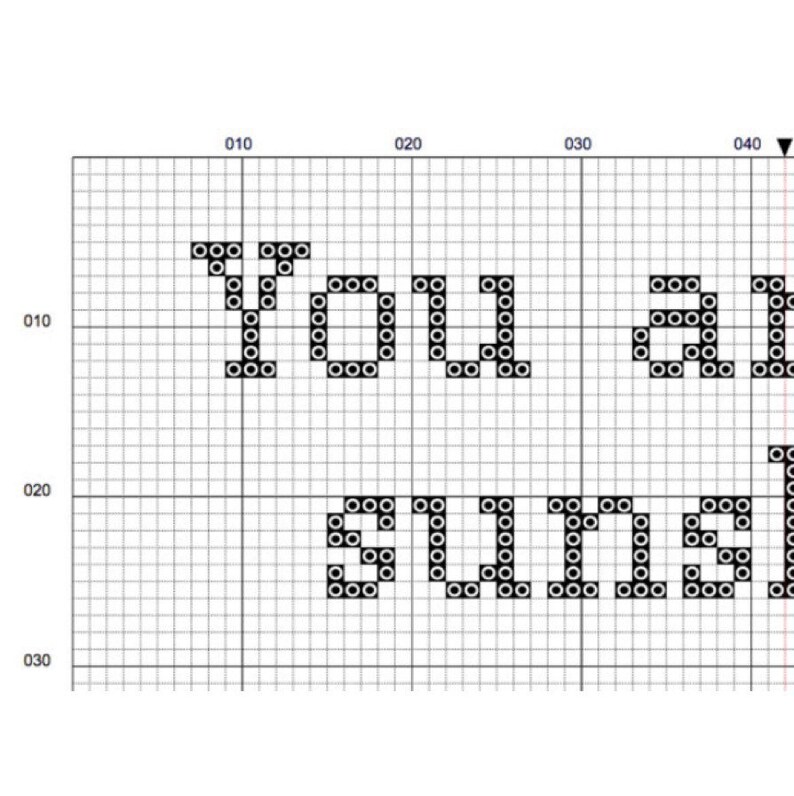 You Are My Sunshine Cross Stitch Pattern - Etsy