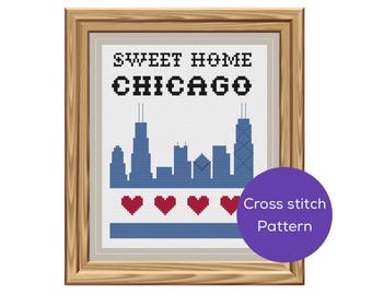 Sweet Home Chicago Cross Stitch Pattern