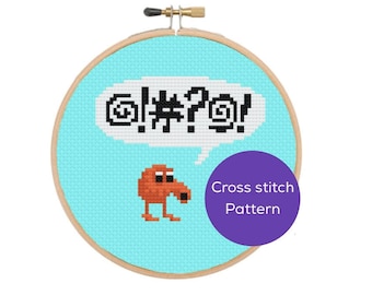 Qbert Cross Stitch Pattern