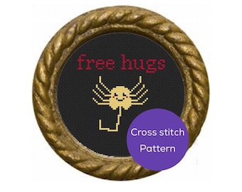 Free Hugs Cross Stitch Pattern