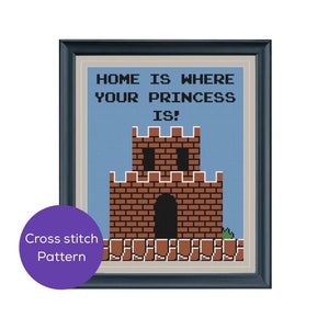 Home is Where Your Princess is Cross Stitch Pattern