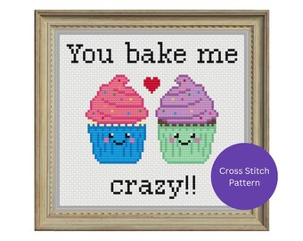 Kruissteekpatroon You Bake Me Crazy