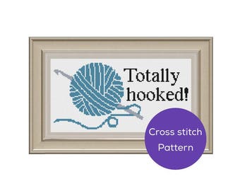 Totally Hooked Cross Stitch Pattern