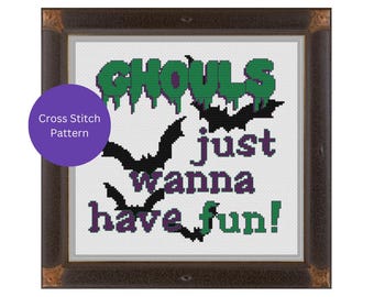 Ghouls Just Wanna Have Fun kruissteekpatroon