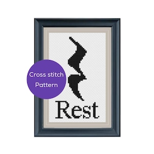 Rest Cross Stitch Pattern