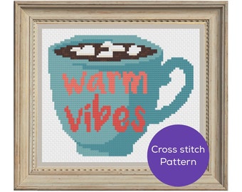 Warm Vibes Cross Stitch Pattern