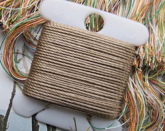 Light Mocha Jewelry String 288 Inches Suede Brown Size 18 Bead String .5 DIY Twisted Nylon Bead Cording Light Brown Plus 70 Colors Available