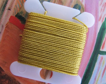 Golden Kumihino String Gold Color Beadwork Knotting String Bead Crochet Thread Craft Weaving String Spool Knitting Supplies Braiding Cord