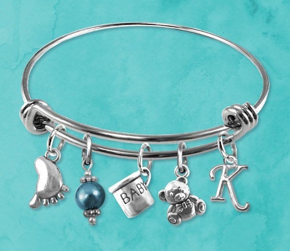 Charm Bracelet Gift For New Mom Jewelry New Baby Shower Gifts Etsy