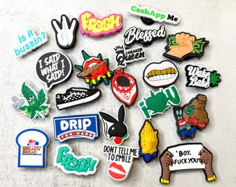 Lit Urban shoe charm fun and cute shoe charms mix match PVC accessories for shoes, personalize your footwear, great gift for kids & teens