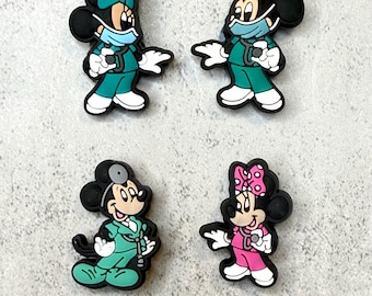 Nurse shoe charm fun and cute shoe charms mix match PVC accessories for shoes, personalize your footwear, great gift for kids & teens