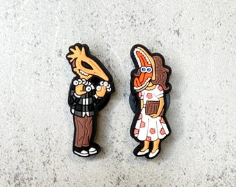 beetle juice fun and cute shoe charms mix match PVC accessories for shoes, personalize your footwear, great gift for kids & teens