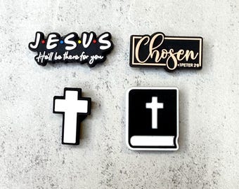 Spiritual christian shoe charm fun and cute shoe charms mix match PVC accessories for shoes, personalize your footwear