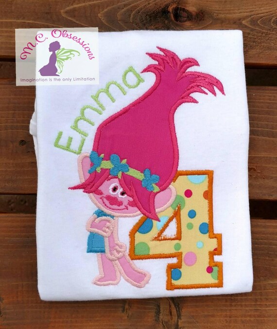Pink Long Hair Princess Inspired Shirt Trolls Inspired Etsy