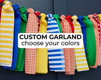 CUSTOM Classroom Garland, Personalized Fabric Window Curtain, Match Any Theme Teacher Decor