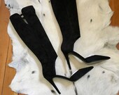 USA Free Ship Authentic Tamara Mellon quot Criminal quot Suede Boots (USA 7) Made in Italy New with Box Dust Dust Cover