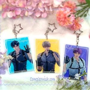 LADS acrylic print keychains | Love and Deepspace | Zayne | Sylus | Rafayel | Caleb | Xavier