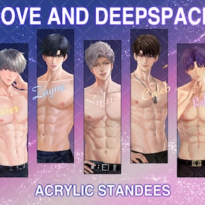 Love and deepspace acrylic standees and keychains | Xavier | Zayne | Sylus | Caleb | Rafayel | LADS