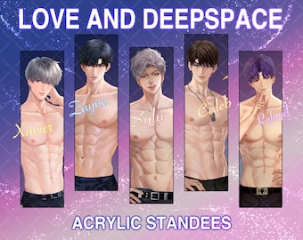 Love and deepspace acrylic standees and keychains | Xavier | Zayne | Sylus | Caleb | Rafayel | LADS