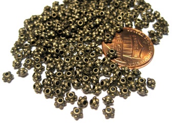 150 x Wood WOODEN Beads ~ 4x2mm ~ Great Spacers ~ Dark Brown