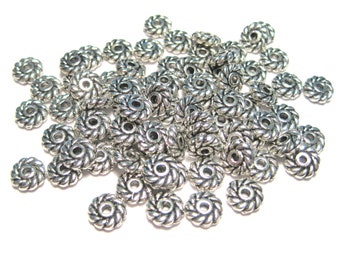 100pcs of Antique Silver Spacer Metal beads 6x2mm(No.SSPC1341)