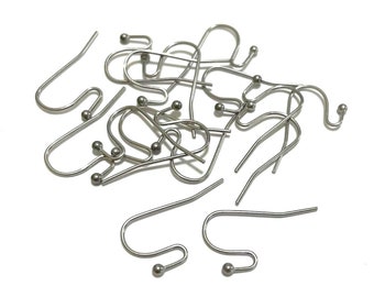 20pcs of  Stainless Steel Ear Wire Earring Hooks(No. STG973)