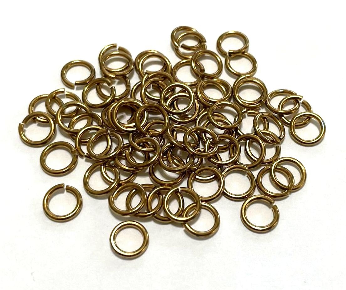 50pcs of Raw Brass Open Jump Rings 8mm 17ga(no. BL1517) - Etsy