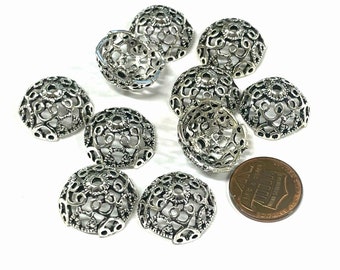 10pcs of Antique Silver Large Cone Caps Bead Caps 18mm(No. BCP2265)