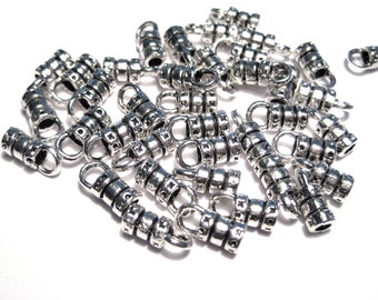 20pcs of Antique Silver Cone Cord ends Cord end Caps(No.BCP319)