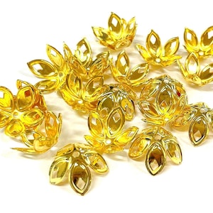 20pcs of Gold Tone Large Bead Caps 18mm Jewelry Supplies(No. GCP1070)