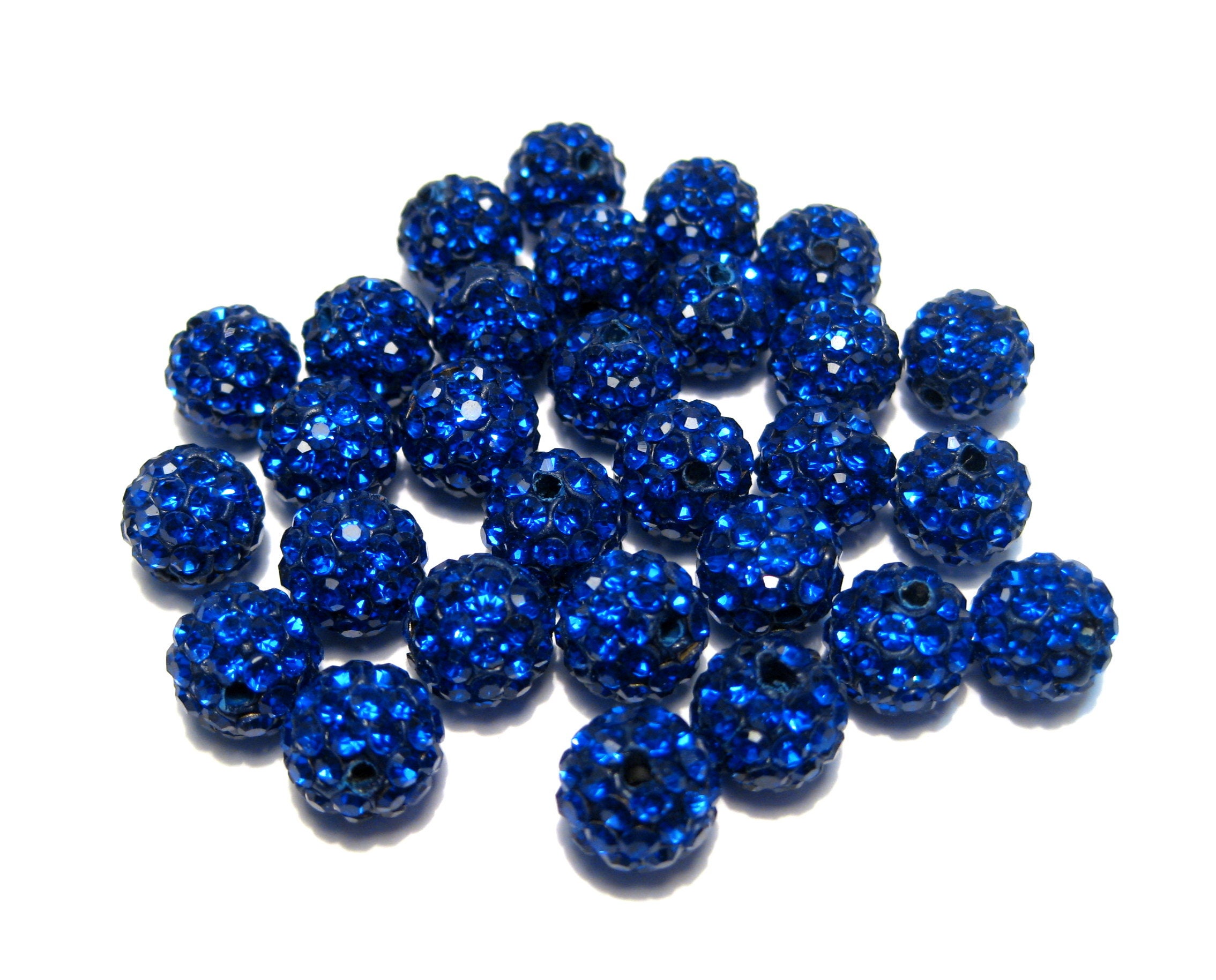 Crystal Pave Shamballa Rhinestone Beads 6mm Peppercorn Q12 Per Pkg