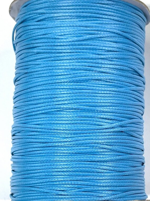 30ft Blue Korean Wax Cord Bracelet Necklace Cord